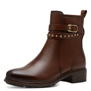 Tamaris Brown Cognac Leather Boot TW16