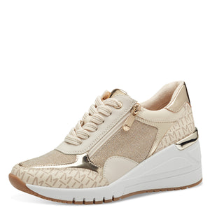 Marco Tozzi Cream Trainer   M7