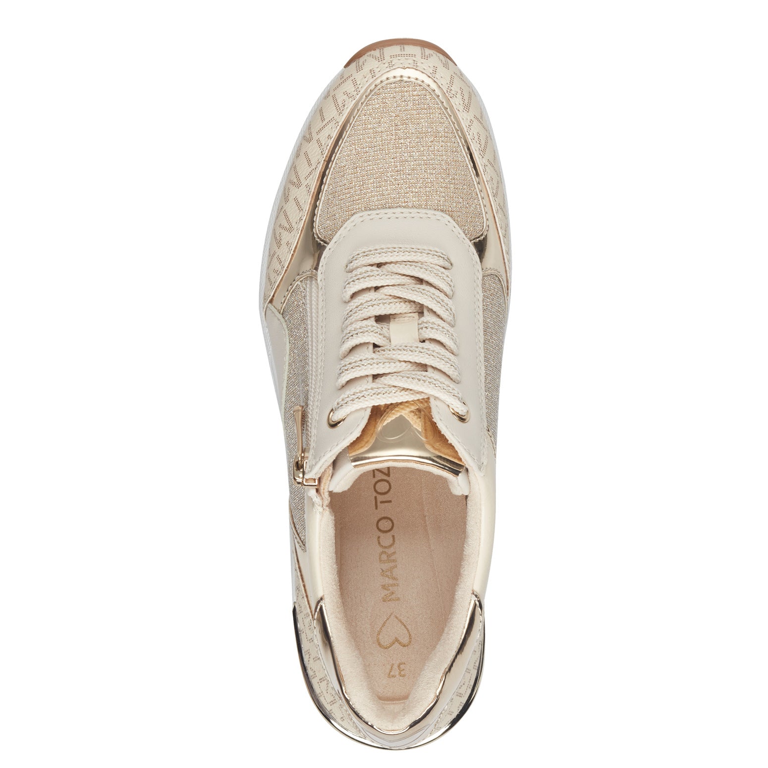 Marco Tozzi Cream Trainer   M7