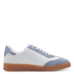 Load image into Gallery viewer, Marco Tozzi White/Light Blue Trainer  M9
