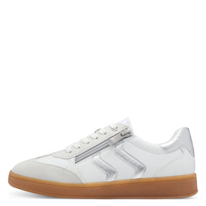 Marco Tozzi White/Silver Trainer M10