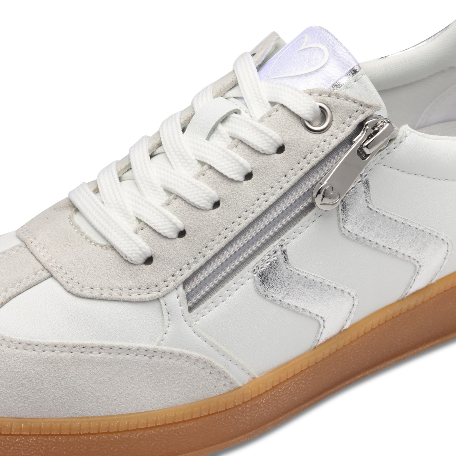 Marco Tozzi White/Silver Trainer M10