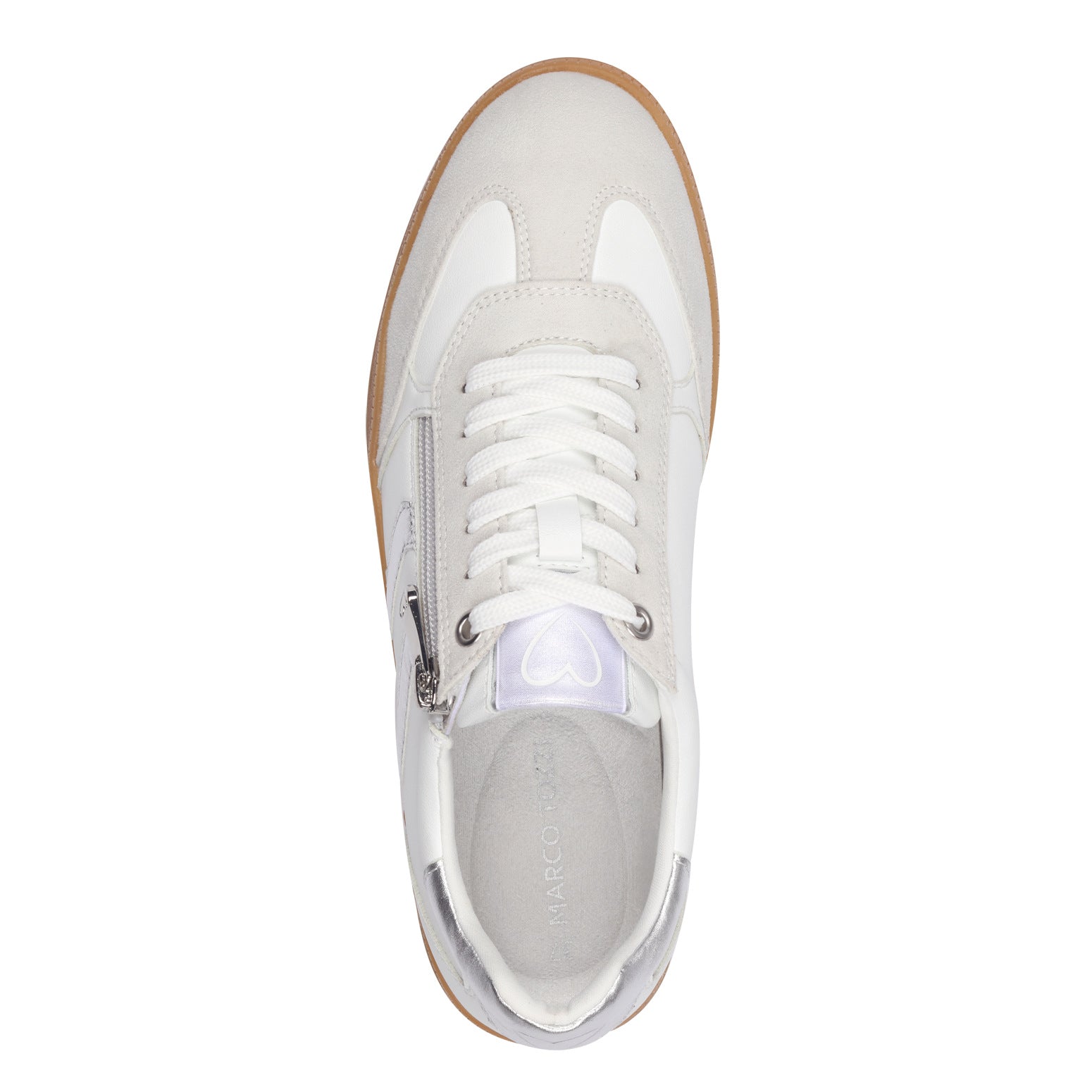 Marco Tozzi White/Silver Trainer M10