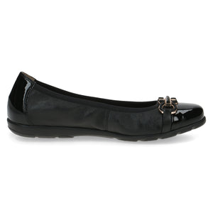 Caprice Black Pump with Buckle Detail CP1