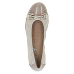Load image into Gallery viewer, Caprice Cream Pump with Gold Buckle CP2
