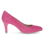 Load image into Gallery viewer, Caprice Fuchsia Pink Suede Heel CP3
