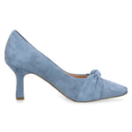 Load image into Gallery viewer, Caprice Powder Blue Suede Heel CP4
