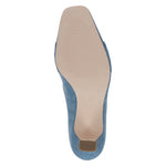 Load image into Gallery viewer, Caprice Powder Blue Suede Heel CP4
