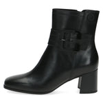 Load image into Gallery viewer, Caprice Black Leather Heeled Boot CPW3
