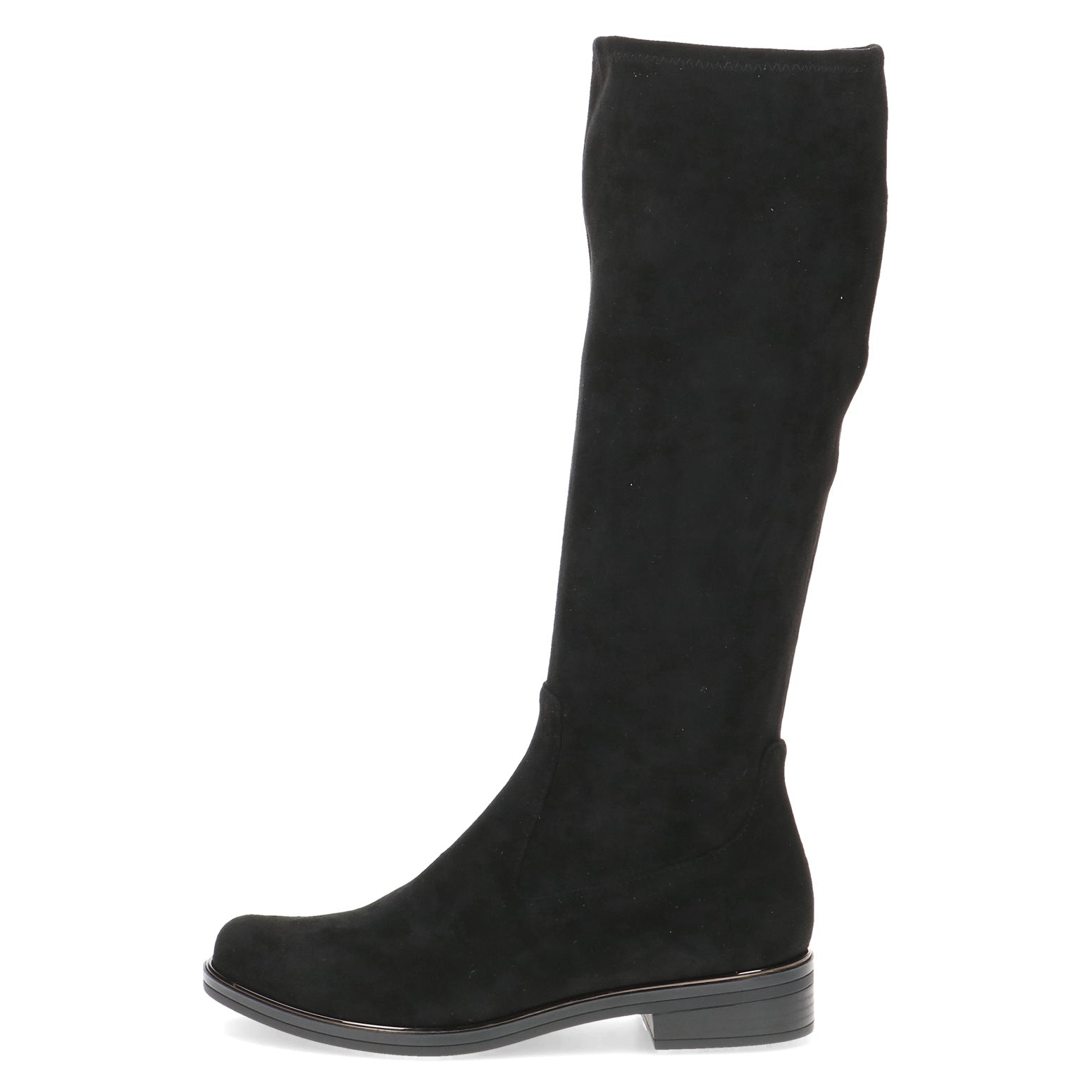 Caprice Black Suede Knee High Boot CPW6