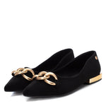Load image into Gallery viewer, XTI Black Ballerina Suede Pumps XW1
