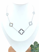 Load image into Gallery viewer, Gold Open Clover Necklace
