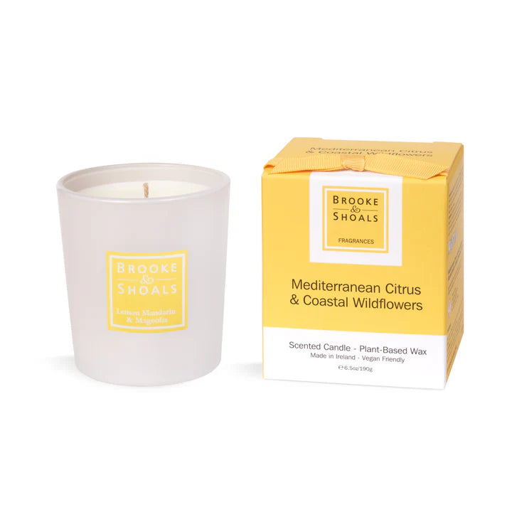 Scented Candle - Mediterranean Citrus &amp; Coastal Wild Flowers