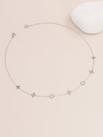 Load image into Gallery viewer, Silver Charm Necklace and Bracelet Set
