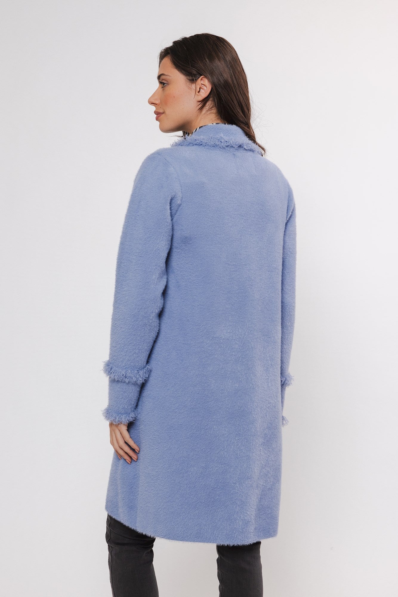 Rino-pele blue catena cardigan