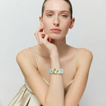 Load image into Gallery viewer, Flat Chain Bracelet With Gold
