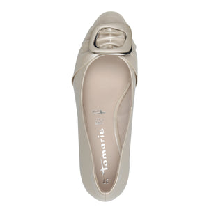 Tamaris Champagne Pump Wedge  T5