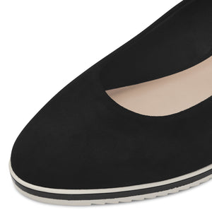 Tamaris Black Wedge Pump T9