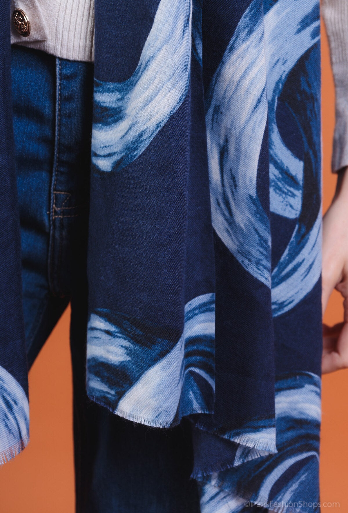 Autumn geo print  scarf