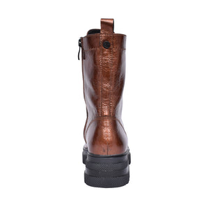 Caprice Rust Leather Military Boot CPW4