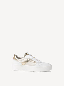 TW15 Tamaris White Gold Lace  up Runner TS7