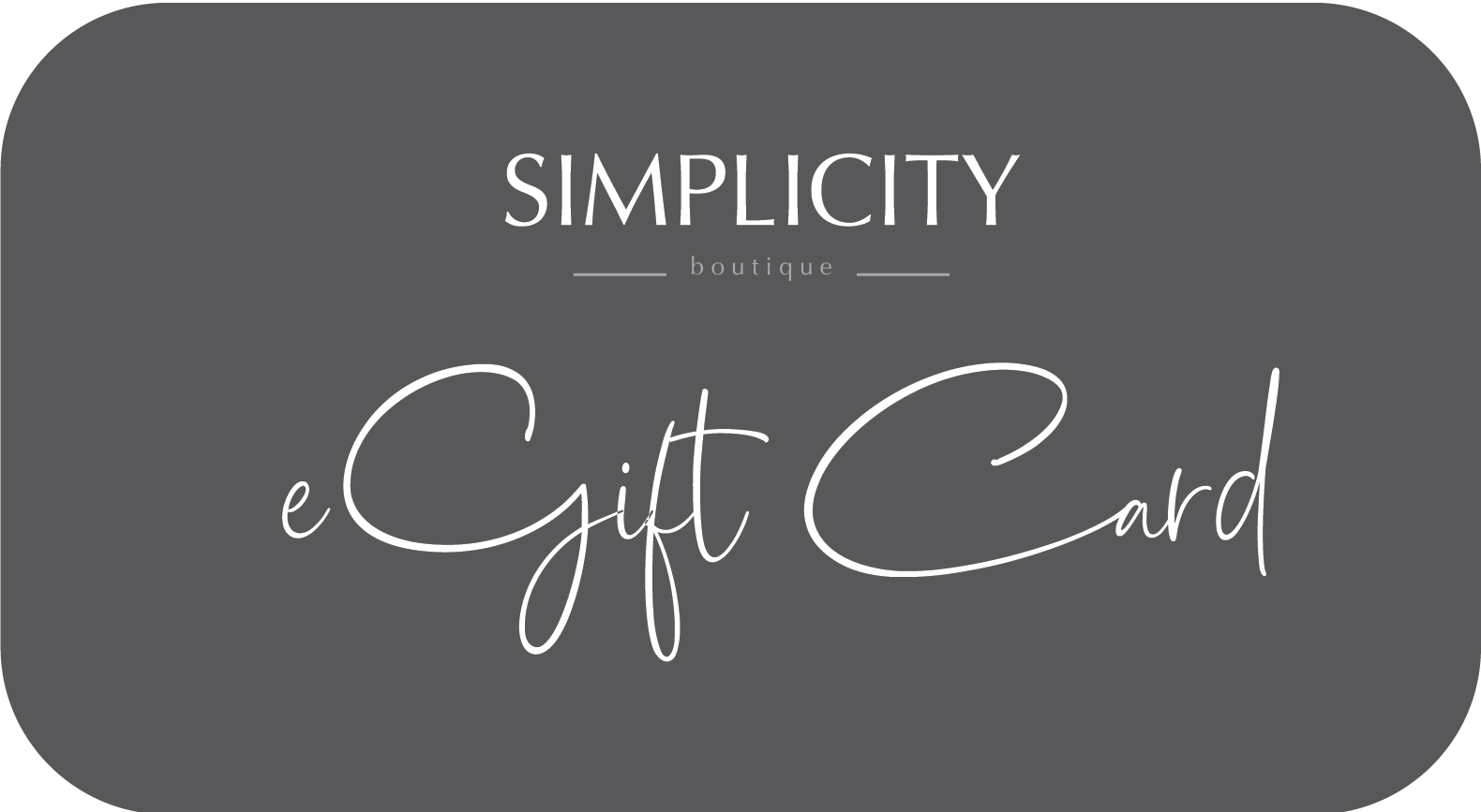 Simplicity eGift Card
